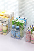 "3-piece clear pantry bin set in fridge"

"stackable food storage containers"

"kitchen organization clear plastic bins"

"bpa-free pantry organizer set"

"fridge and cabinet bin set"
