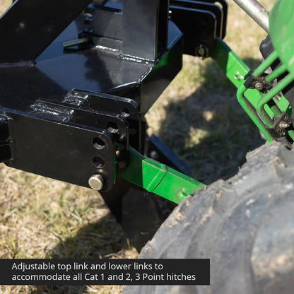 3-Point 3-Shank Subsoiler – Front View

Subsoiler Mounted on Tractor – Working in Field

Adjustable Shank Subsoiler – Side View

Ground Ripper for Tractors – Black Finish

Heavy-Duty Subsoiler with Category 1 & 2 Hitch