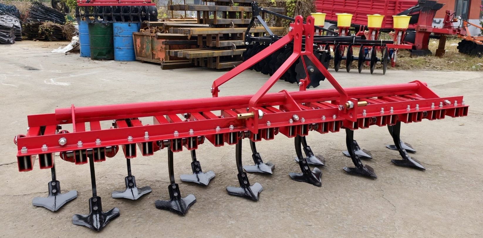 3-Point Hitch Tractor Cultivator – 6 FT & 8 FT Spring-Loaded Farm ...