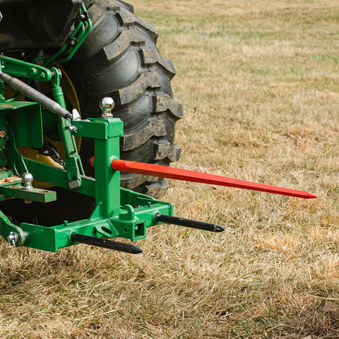 3 POINT TRACTOR GOOSENECK TRAILER HITCH & 49 IN HAY BALE SPEAR - SKID STEER ATTACHMENT with | Sold by Uncle Wiener's Wholesale