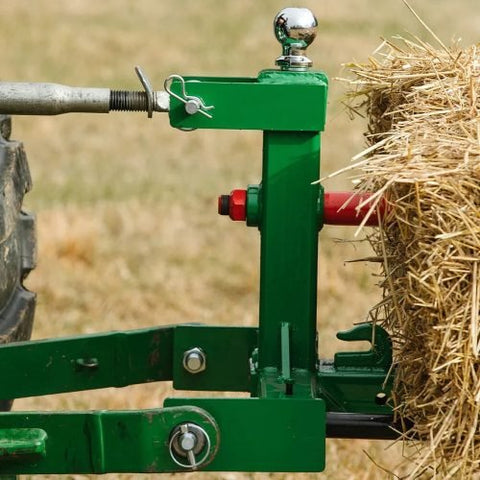 3 POINT TRACTOR GOOSENECK TRAILER HITCH & 49 IN HAY BALE SPEAR - SKID STEER ATTACHMENT with | Sold by Uncle Wiener's Wholesale