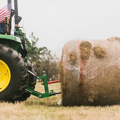 3 POINT TRACTOR GOOSENECK TRAILER HITCH & 49 IN HAY BALE SPEAR - SKID STEER ATTACHMENT with | Sold by Uncle Wiener's Wholesale