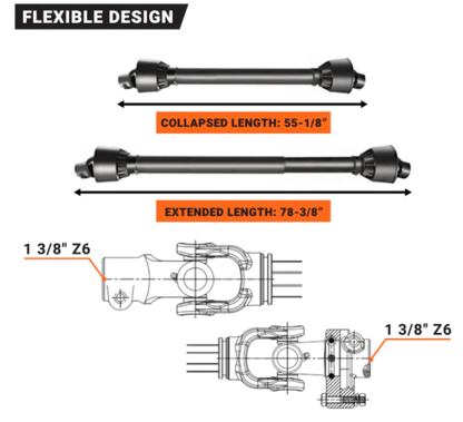 3-point tractor post hole digger in field with 12 inch auger bit
Auger attachment technical diagram showing dimensions
Close-up of 12-inch heavy-duty auger bit
