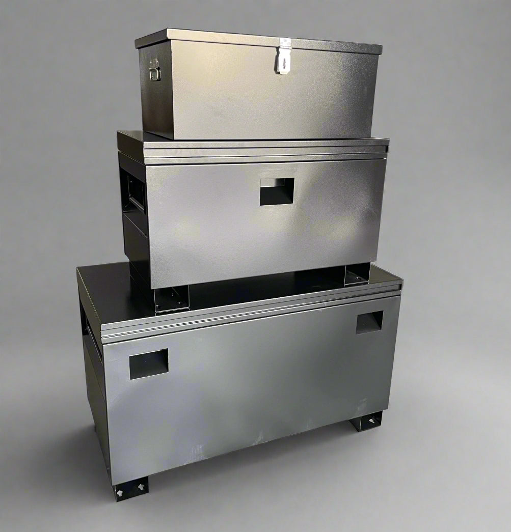 Steel Job Box Combo Pack – 3-Piece Heavy-Duty Lockable Storage Set ...