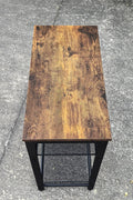New 3 - Tier End Table with Wood Top and Steel Mesh Shelves TLET2505 - with | Sold by Uncle Wiener's Wholesale