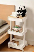 NEW 3 Tier Rolling Adjustable Bedroom Cart K0031 - with | Sold by Uncle Wiener's Wholesale