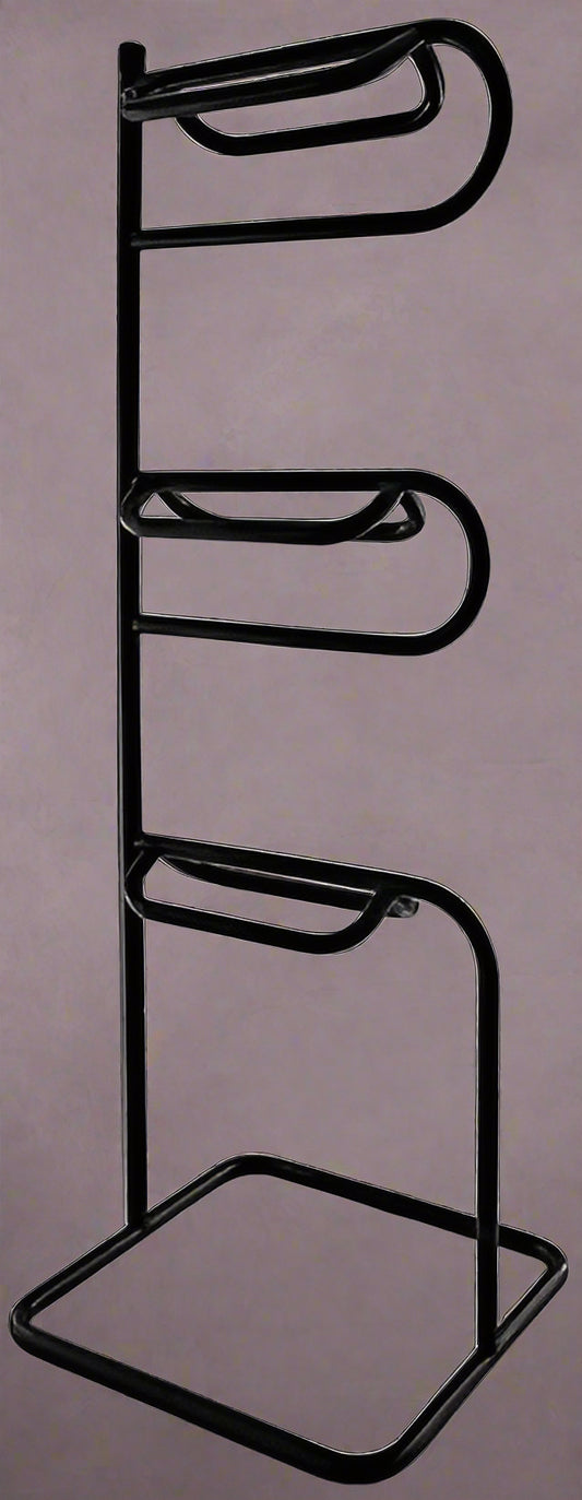 3-Tier Saddle Rack with Saddles – Full Setup

Portable Swivel Saddle Stand – Empty View

Horse Saddle Organizer Rack – Side Angle

Tack Room Saddle Rack – Installed