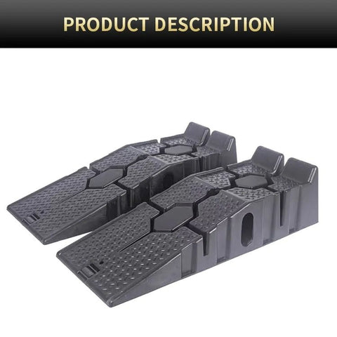 New 3 Ton Car & Truck Ramps – Heavy - Duty Polypropylene Pair for Jacking Access | SKU: S1184 - with | Sold by Uncle Wiener's Wholesale