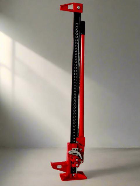 “3 Ton High Lift Farm Jack with 60 inch height – Red”

“Heavy-duty utility jack for off-road and farm recovery”

“Manual steel farm jack with wide base – 48 inch model”