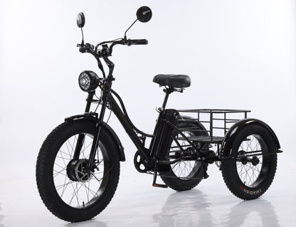 New 3 - Wheel Fat Tire Electric Trike 750W Motor, Heavy - Duty 3 - Wheel E - Bike – 250512T - with | Sold by Uncle Wiener's Wholesale