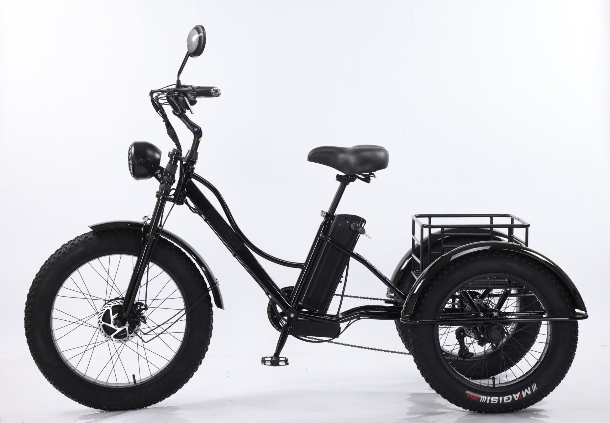 heavy duty 3 wheel bicycle New 3-Wheel Fat Tire Electric Trike 750W Motor, Heavy-Duty 3-Wheel E-B – Uncle Wiener's Wholesale