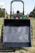 Hydraulic Dump Box, 3-Point Hitch Dump Box, Tractor Dump Box Attachment, 30 Cubic Foot Tractor Box, Category 1 Dump Attachment, Quick Hitch Dump Box, Hydraulic Tipping Box, Tractor Hauling Attachment, SKU 6275041D, Dirt and Debris Dump Box