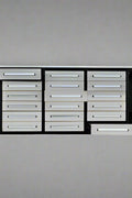 10FT Stainless Steel Tool Bench with 30 Drawers – Front and Side View

