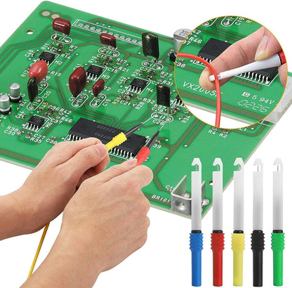 30-piece electrical test lead and probe kit full set
Back probe pin and multimeter test cable assortment
Electrical diagnostic kit with wire piercing probes