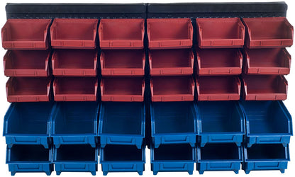 NEW 30 Pcs Wall Mounted Storage Bins & Backboard WT20761 ��� Durable Plastic Organizer Set - with | Sold by Uncle Wiener's Who