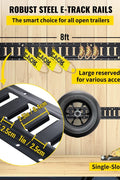 New 30 - Piece 8 Ft E - Track Tie Down Rail Kit – Heavy Duty Cargo Securement System 523654 - with | Sold by Uncle Wiener's Wholesale