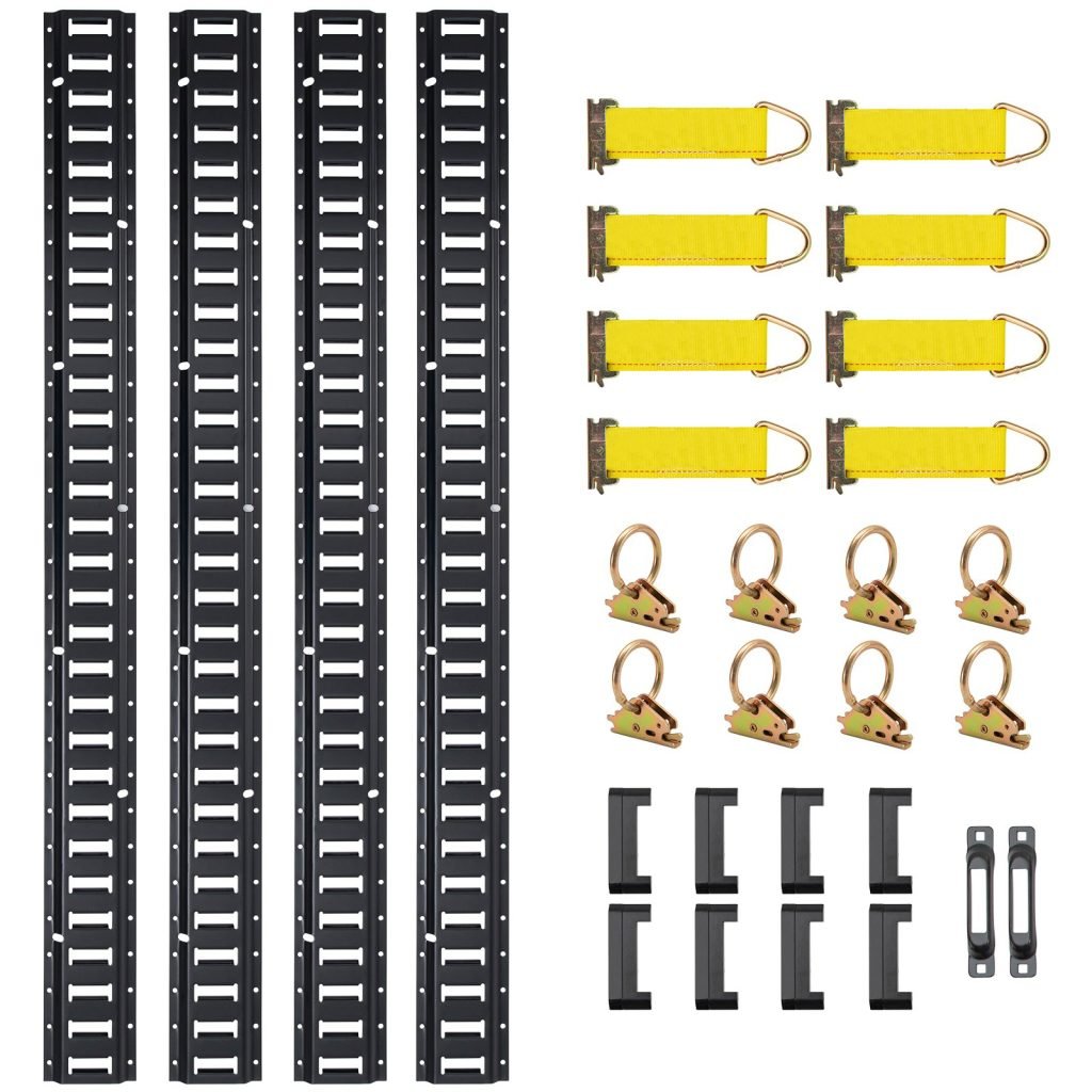 New 30 - Piece 8 Ft E - Track Tie Down Rail Kit – Heavy Duty Cargo Securement System 523654 - with | Sold by Uncle Wiener's Wholesale
