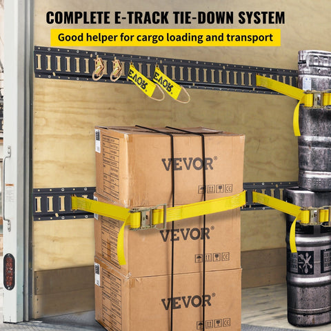 New 30 - Piece 8 Ft E - Track Tie Down Rail Kit – Heavy Duty Cargo Securement System 523654 - with | Sold by Uncle Wiener's Wholesale