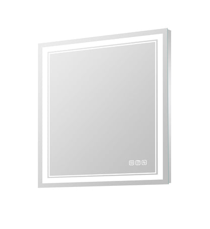 New 30 x 36 Inch LED Lighted Vanity Mirror with Anti - Fog – Wall - Mounted Bathroom Makeup Mirror 115203 - with | Sold by Uncle Wiener's Wholesale