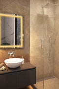 New 30 x 36 Inch LED Lighted Vanity Mirror with Anti - Fog – Wall - Mounted Bathroom Makeup Mirror 115203 - with | Sold by Uncle Wiener's Wholesale