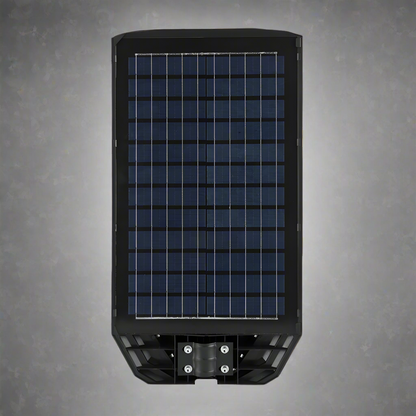 XL800 3000W LED solar street and yard light with remote control
Outdoor solar-powered LED security light for parking lots and driveways
Solar street light with adjustable bracket and motion sensor