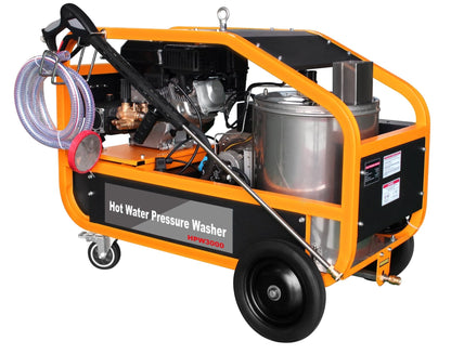 NEW 3000PSI HOT WATER PRESSURE WASHER – 7HP GAS ENGINE, DIESEL HEAT, 2.8 GPM, INDUSTRIAL CLEANER, 33FT HOSE HPW3000 - Pressure Washers with | Sold by Uncle Wiener's Wholesale