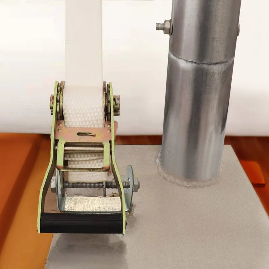 30x40 FT single truss white PVC container shelter with front and back enclosures – heavy-duty storage tent