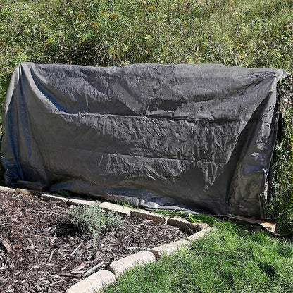 Heavy Duty 10 Mil Silver Tarp folded – Model TA30505
30x50 ft waterproof silver tarp in use as outdoor cover