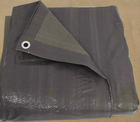Heavy Duty 10 Mil Silver Tarp folded – Model TA30505
30x50 ft waterproof silver tarp in use as outdoor cover