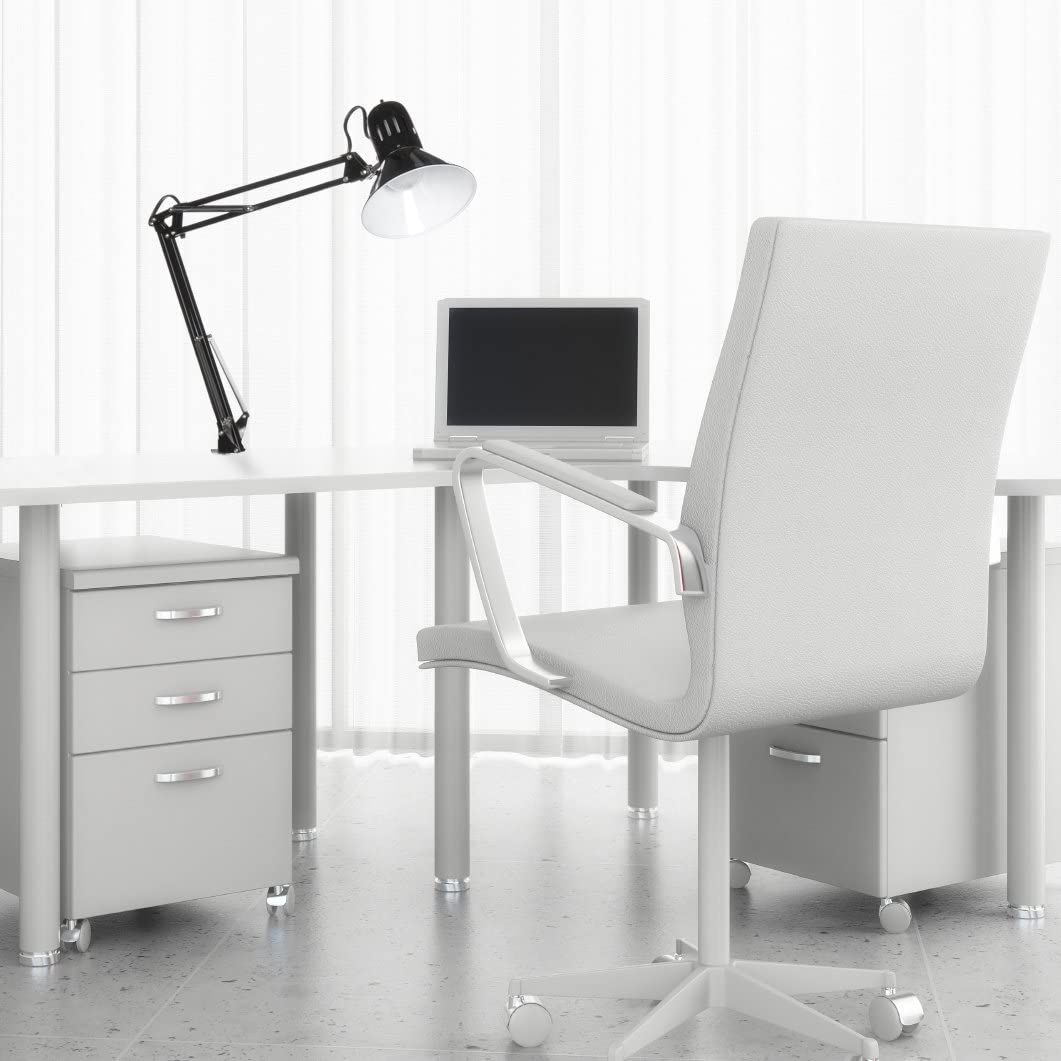 New 32 - Inch Electric Desk Lamp with Metal Swing Arm – Black (Model 56963) - with | Sold by Uncle Wiener's Wholesale