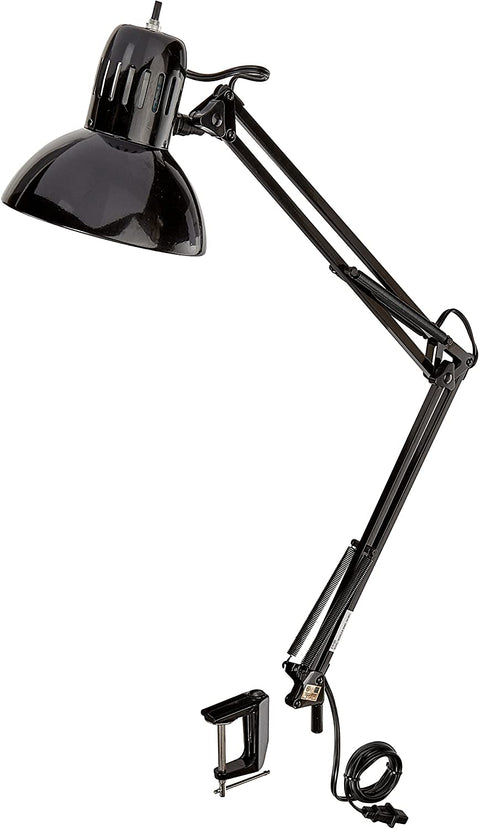 New 32 - Inch Electric Desk Lamp with Metal Swing Arm – Black (Model 56963) - with | Sold by Uncle Wiener's Wholesale