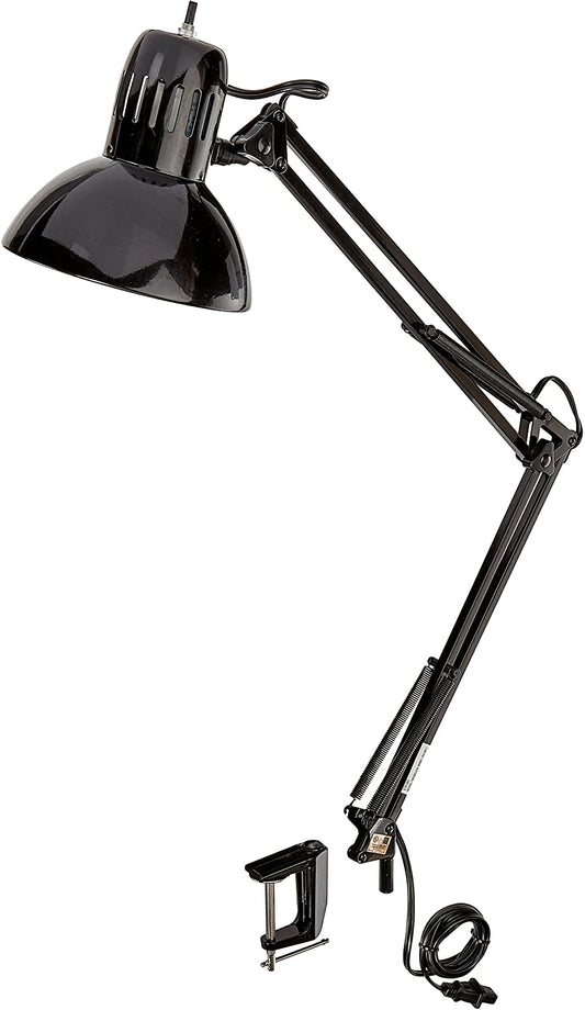 New 32 - Inch Electric Desk Lamp with Metal Swing Arm – Black (Model 56963) - with | Sold by Uncle Wiener's Wholesale