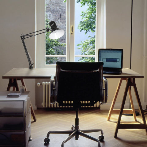 New 32 - Inch Electric Desk Lamp with Metal Swing Arm – Black (Model 56963) - with | Sold by Uncle Wiener's Wholesale