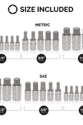 New 32 - Piece Master Hex Bit Socket Set – SAE & Metric | Durable S2 Steel Bits for Hand & Power Tools S1039 - with | Sold by Uncle Wiener's Wholesale