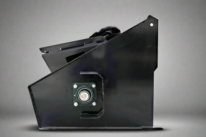 "Heavy-Duty Skid Steer Concrete Mixer – 32 SQFT Hydraulic Bucket"

Angle View: "32 SQFT Concrete Mixer Bucket with 18HP Hydraulic Priming Pump"

In Use: "Skid Steer Mixer Attachment Pouring Cement at Construction Site"

Steel Interior View: "Reinforced Steel Construction Mixer Bucket Interior"