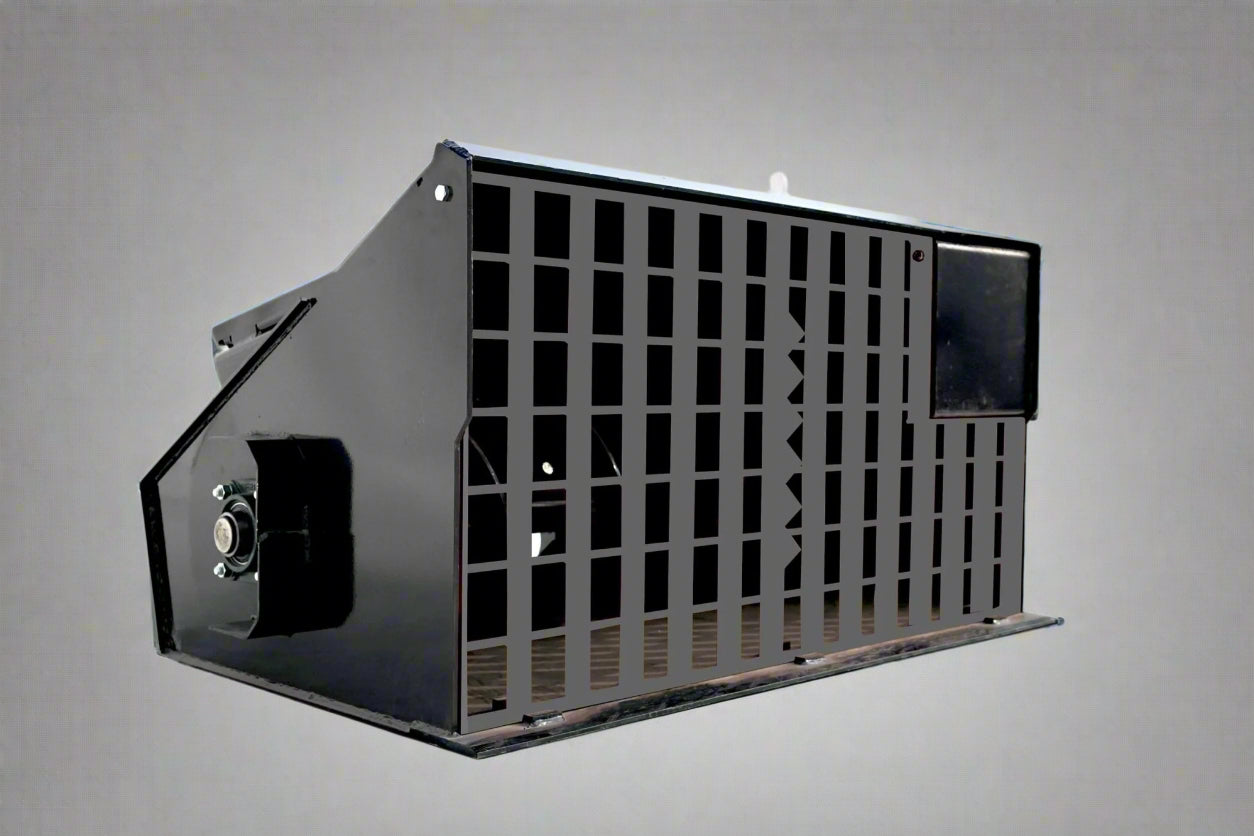 "Heavy-Duty Skid Steer Concrete Mixer – 32 SQFT Hydraulic Bucket"

Angle View: "32 SQFT Concrete Mixer Bucket with 18HP Hydraulic Priming Pump"

In Use: "Skid Steer Mixer Attachment Pouring Cement at Construction Site"

Steel Interior View: "Reinforced Steel Construction Mixer Bucket Interior"