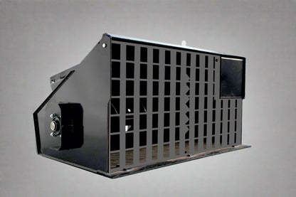 "Heavy-Duty Skid Steer Concrete Mixer – 32 SQFT Hydraulic Bucket"

Angle View: "32 SQFT Concrete Mixer Bucket with 18HP Hydraulic Priming Pump"

In Use: "Skid Steer Mixer Attachment Pouring Cement at Construction Site"

Steel Interior View: "Reinforced Steel Construction Mixer Bucket Interior"