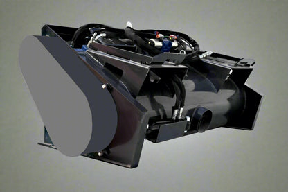 "Heavy-Duty Skid Steer Concrete Mixer – 32 SQFT Hydraulic Bucket"

Angle View: "32 SQFT Concrete Mixer Bucket with 18HP Hydraulic Priming Pump"

In Use: "Skid Steer Mixer Attachment Pouring Cement at Construction Site"

Steel Interior View: "Reinforced Steel Construction Mixer Bucket Interior"