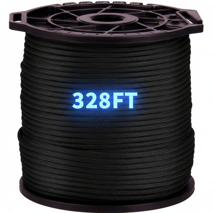 New (328 FT) 4mm 9 - Strand Nylon Parachute Cord Paracord Rope – Durable & Versatile 1013935 - with | Sold by Uncle Wiener's Wholesale