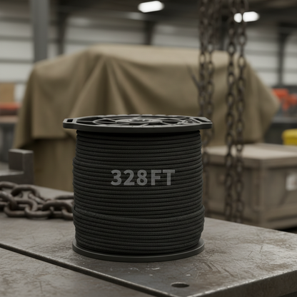 (328 FT) 4mm 9-Strand Nylon Parachute Cord Paracord Rope | Durable & Versatile
