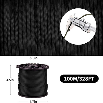 New (328 FT) 4mm 9 - Strand Nylon Parachute Cord Paracord Rope – Durable & Versatile 1013935 - with | Sold by Uncle Wiener's Wholesale
