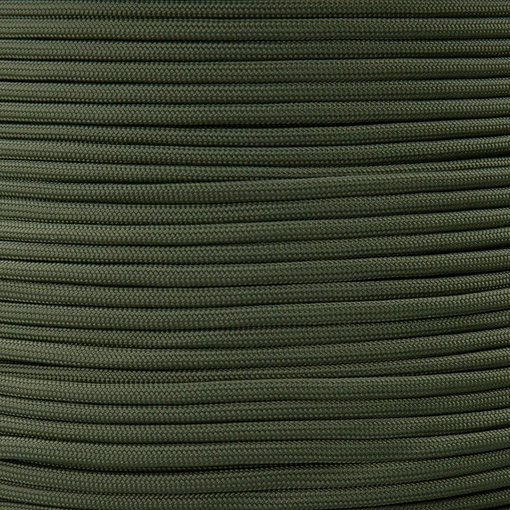 New (328 FT) 4mm 9 - Strand Nylon Parachute Cord Paracord Rope – Durable & Versatile 1013935 - General Equipment with Olive Green | Sold by Uncle Wiener's Wholesale