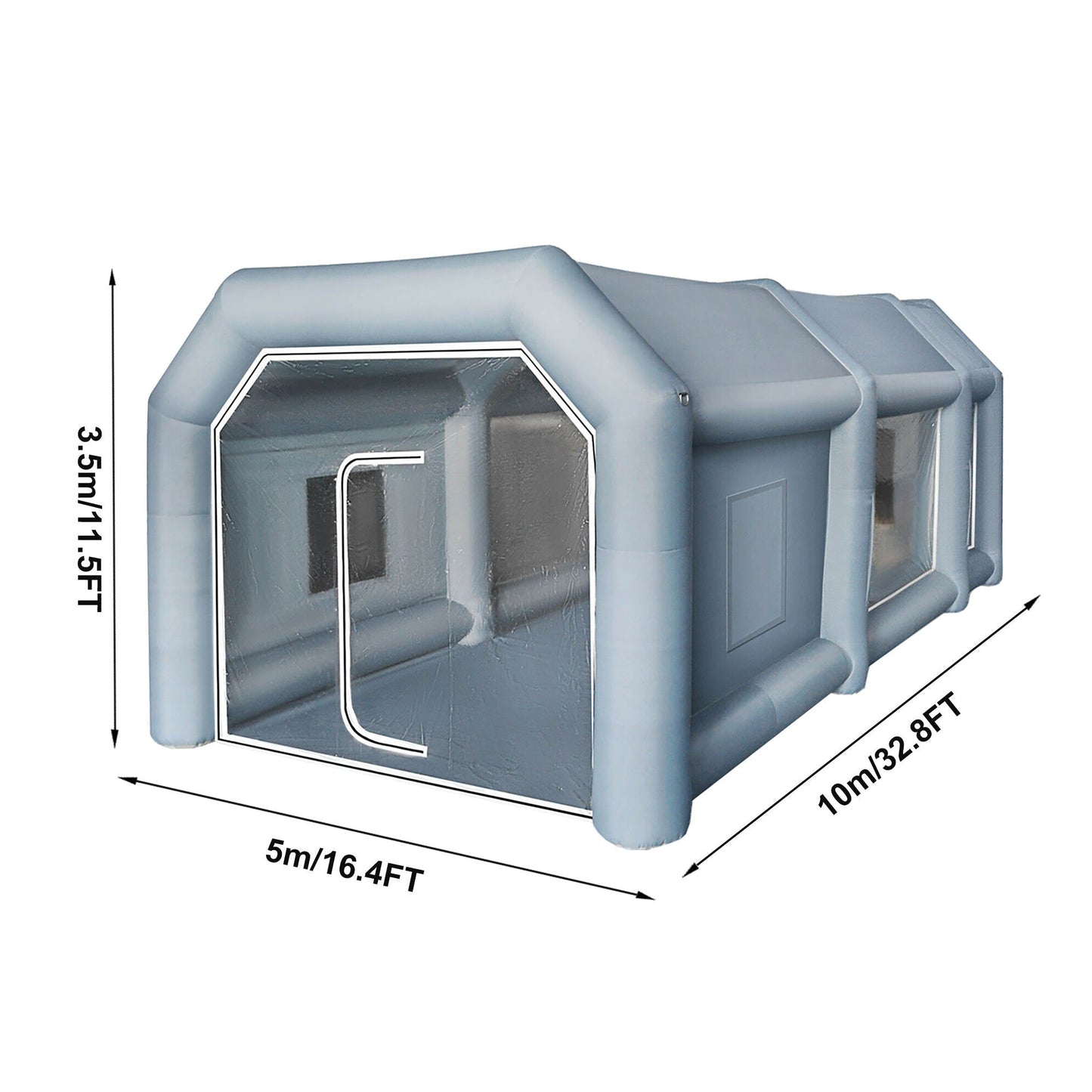 New 32FT Inflatable Auto Body Spray Paint Booth – Portable Car Painting Tent with Air Filtration 227222 - with | Sold by Uncle Wiener's Wholesale