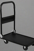330 lbs Foldable Push Cart Dolly – Heavy-Duty Platform Hand Truck with Swivel Wheels