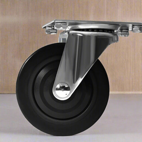 330 lbs Foldable Push Cart Dolly – Heavy-Duty Platform Hand Truck with Swivel Wheels