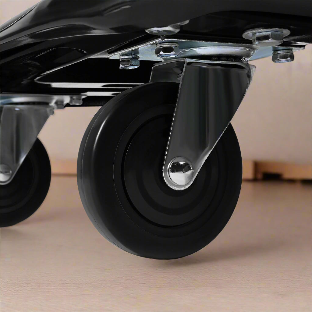 330 lbs Foldable Push Cart Dolly – Heavy-Duty Platform Hand Truck with Swivel Wheels
