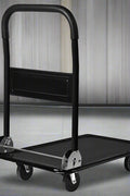 330 lbs Foldable Push Cart Dolly – Heavy-Duty Platform Hand Truck with Swivel Wheels