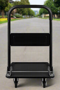 330 lbs Foldable Push Cart Dolly – Heavy-Duty Platform Hand Truck with Swivel Wheels