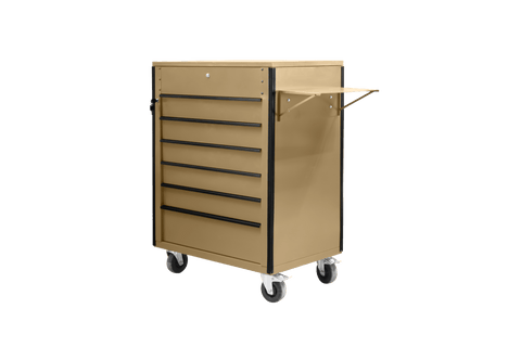 New 34" 6 - Drawer Rolling Tool Bench & Service Cart – Heavy - Duty Steel, Power Strip, Locking Drawers - with Orange TB3420 | Sold by Uncle Wiener's Wholesale