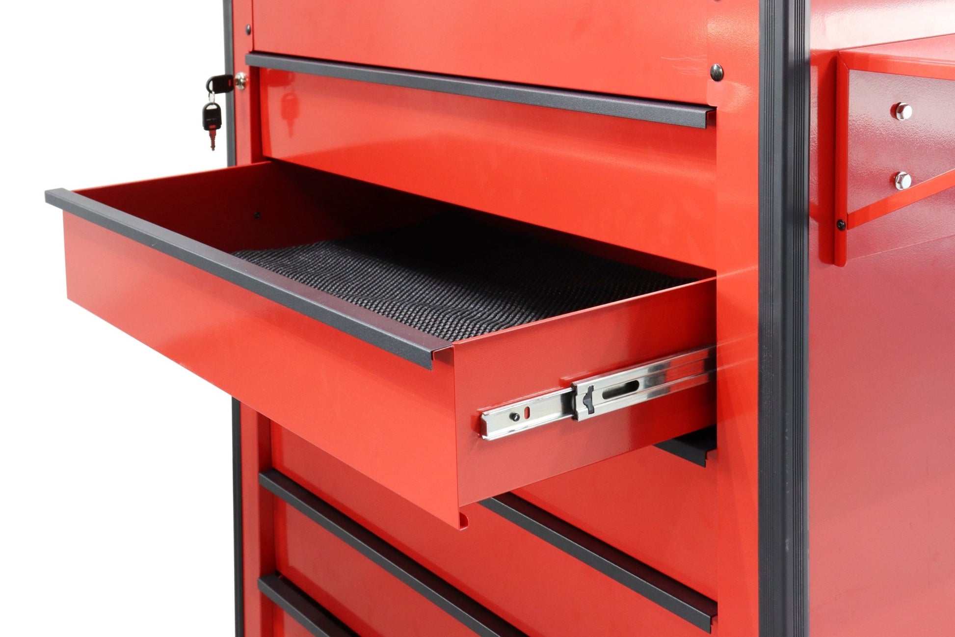 New 34" 6 - Drawer Rolling Tool Bench & Service Cart – Heavy - Duty Steel, Power Strip, Locking Drawers - with Orange TB3420 | Sold by Uncle Wiener's Wholesale
